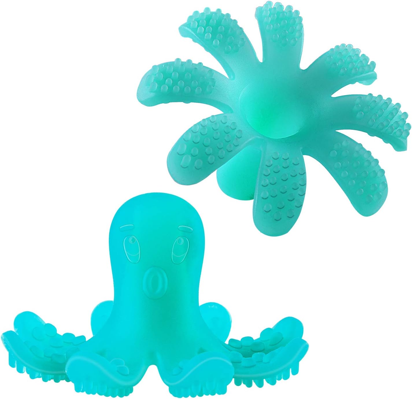 SOYAR® Baby Teether – Octopus Teether Toy & 100% BPA Free Silicone. (Green)