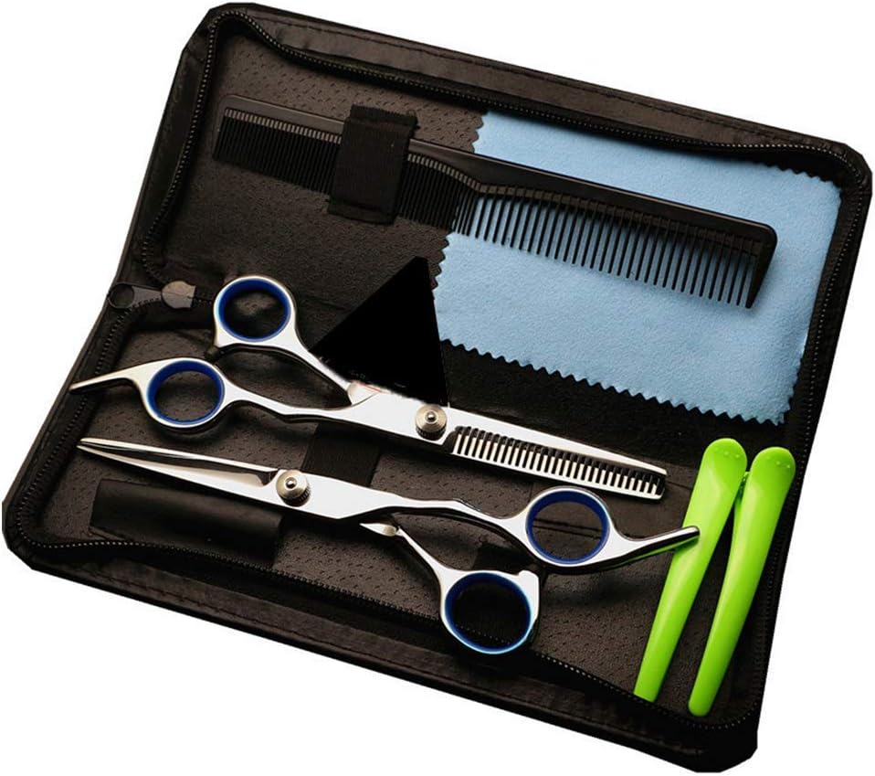 Hair Cutting Scissors, 6 inch Professional Hair Scissors and Hairdressing Cutting Thinning Scissors Accessories for Salon, Barbers or Home Use, Light and Sharp