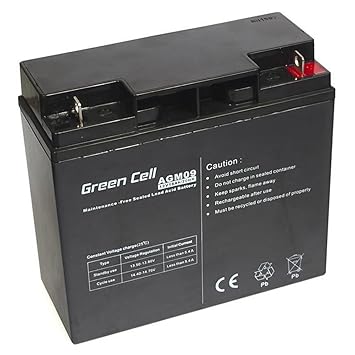 Green Cell® Akku Batterie AGM (12V 18Ah VRLA Faston F2)