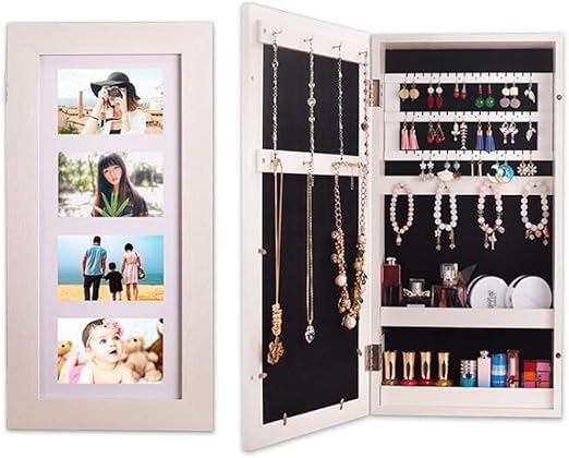 ANLW Lagerschrank Schmuck Kosmetikspeicher Cabinet mit Türen einfache