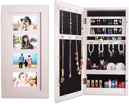 ANLW Lagerschrank Schmuck Kosmetikspeicher Cabinet mit Türen einfache