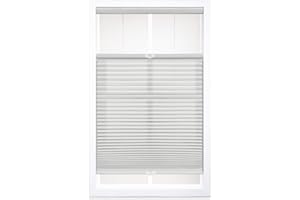 DEZ Furnishings QQLG464480 Cordless 1.5" Light Filtering Top Down Bottom Up Cellular Shade, Gray Cloud, 46.5" W x 48" H