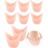 8Pcs BLATOWN Silicone Toe Protectors Toe Covers for Women Men Shoe Filling, Gel Toe Pads Toe Cushions with Breathable Hole for Pain Relief Fit for High Heel, Ballet, Point Shoes (Beige)