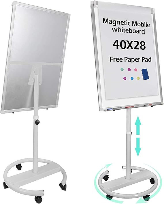 HomGarden Mobile Dry Erase Board 40x28 inches