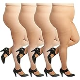 Silky Toes Plus Size Pantyhose for Women Soft Sheer Queen Tights