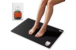 LifeZoom Grounding Mat for Better Sleep, Enhanced Comfort, Daily Balance and Wellness, Grounding Pad for Bed, Feet and Desk, Use at Home or Office, Premium Non-Slip Earthing Mat with 15ft Cord