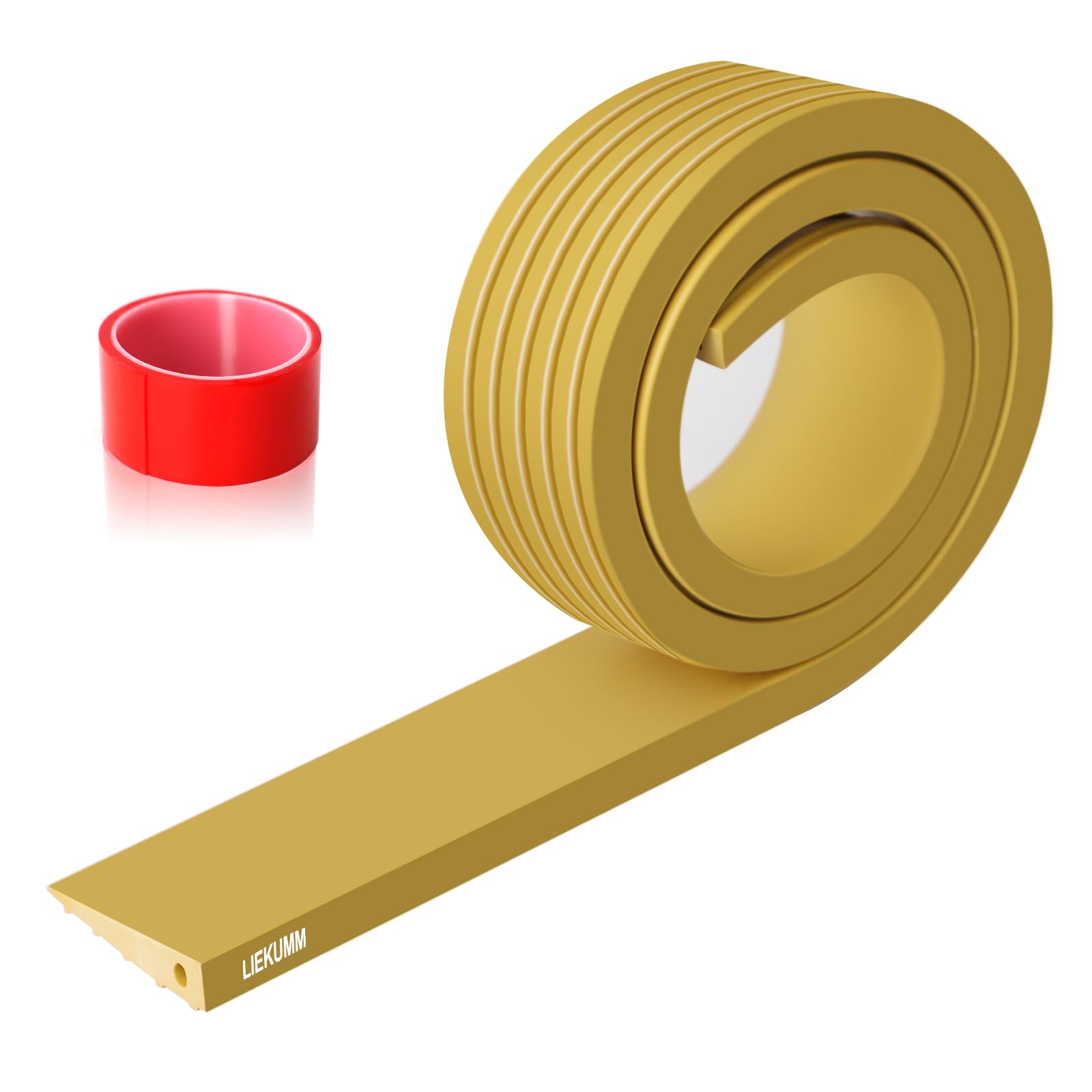 LIEKUMM 1 cm Height Wheelchair Ramp, 1000 kg Load Capacity PVC Portable Ramps for Wheelchairs, Indoor & Outdoor Threshold Ramp, Ramps for Mobility Scooter, Electric Wheelchair, Garage, Kerb, Yellow