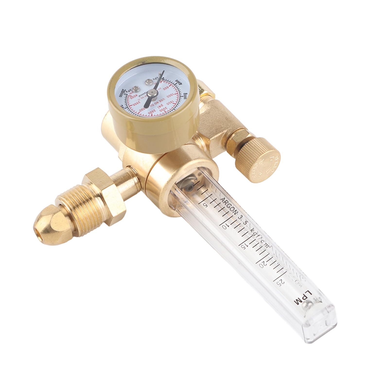 G5/8‑14 CGA580 Argon Flowmeter Regulator Mig Tig Welder Welding Regulator Gauge Argon Regulator with Flow Meter