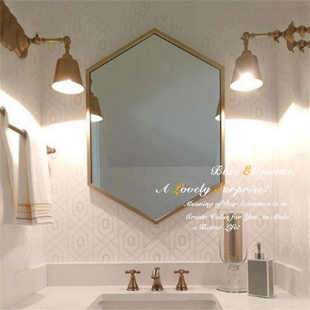 Amazon Com Contemporary Nordic Metal Wall Mirror For Bathroom