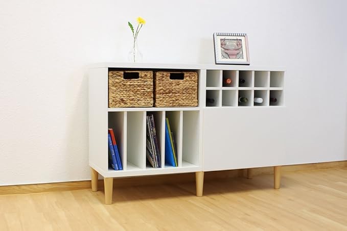 New Swedish Design Schallplatten Buch Einsatz Fur Ikea Besta Regal Weiss Amazon De Kuche Haushalt