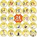 Baby Monthly Milestone Stickers Premium 24 Pack with Cute 4" Happy Animal Stickers for Each Month. Perfect for Boys and Girls for Scrapbooking, Baby Showers, Wall Decor. Remember Baby's First Year primary