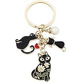 TTYY Cat Keychain Adorable Kitten Key Ring pretty Animal Keychain for Women Men Gift for Cat Lovers