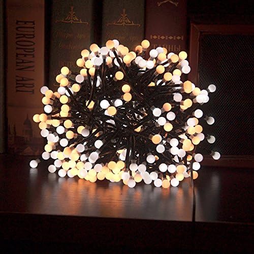LED String Light 400 LED Waterproof Fairy Lights Plug in with 8 Lighting Modes for Bedroom Garden Party Patio Festival Light (Yellow&amp;White)