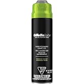 Gillette Labs Rapid Foaming Shaving Gel for Men, Alcohol, Dye and Paraben-Free with Vitamin B3 and Sea Kelp, Cools and Soothes Skin, 7 OZ