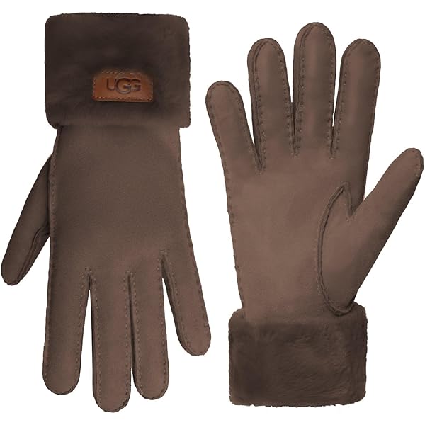 UGG Embroidered Water Resistant Sheepskin Mitten with Tech
