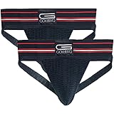 GOLBERG GMen’s Athletic Supporters (2 Pack) - Jock Strap Underwear - Extra Strength Elastic