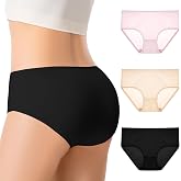 GIAG.IO Silk Underwear for Women, Womens Briefs Underwear Mid Rise Full Coverage Panties 100% Mulberry Silk Knit Brief