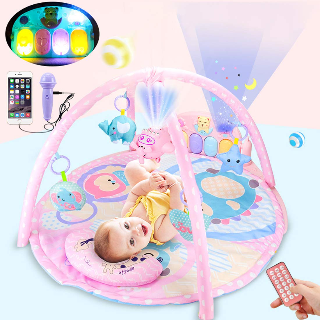 Jeux Et Jouets Puzzles Godnece Tapis De Jeu Geant Bebe Tapis Deveil Musical Pour Bebe Tapis Deveil Fille Garcon Avec Lumiere Et Musique Ram Mount Co Uk
