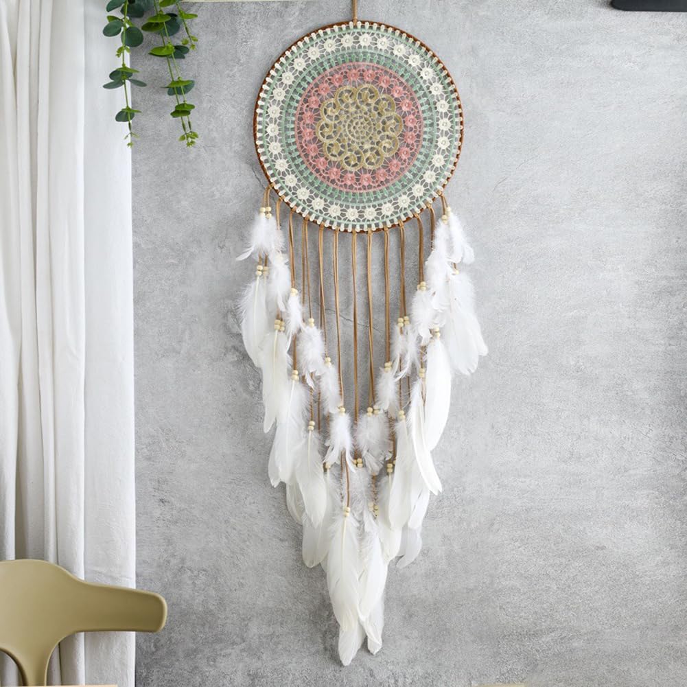 Photo 1 of Malicosmile Big Dream Catchers for Wall with White Feather, Large 12 Inch Diameter Dream Catcher for Room Ceiling Wall Window Corridor Balcony Decor