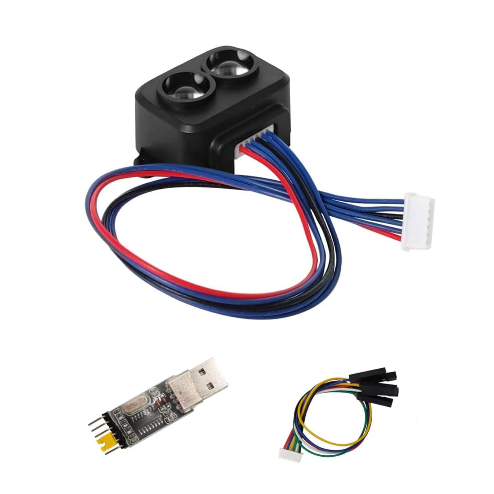 TF-Luna Lidar Sensor Module Single-Point Ranging Module 0.2-8m Measurement Range Distance, for Drone Industrial Sensing Robot Smart Home Support I/O, UART and I2C