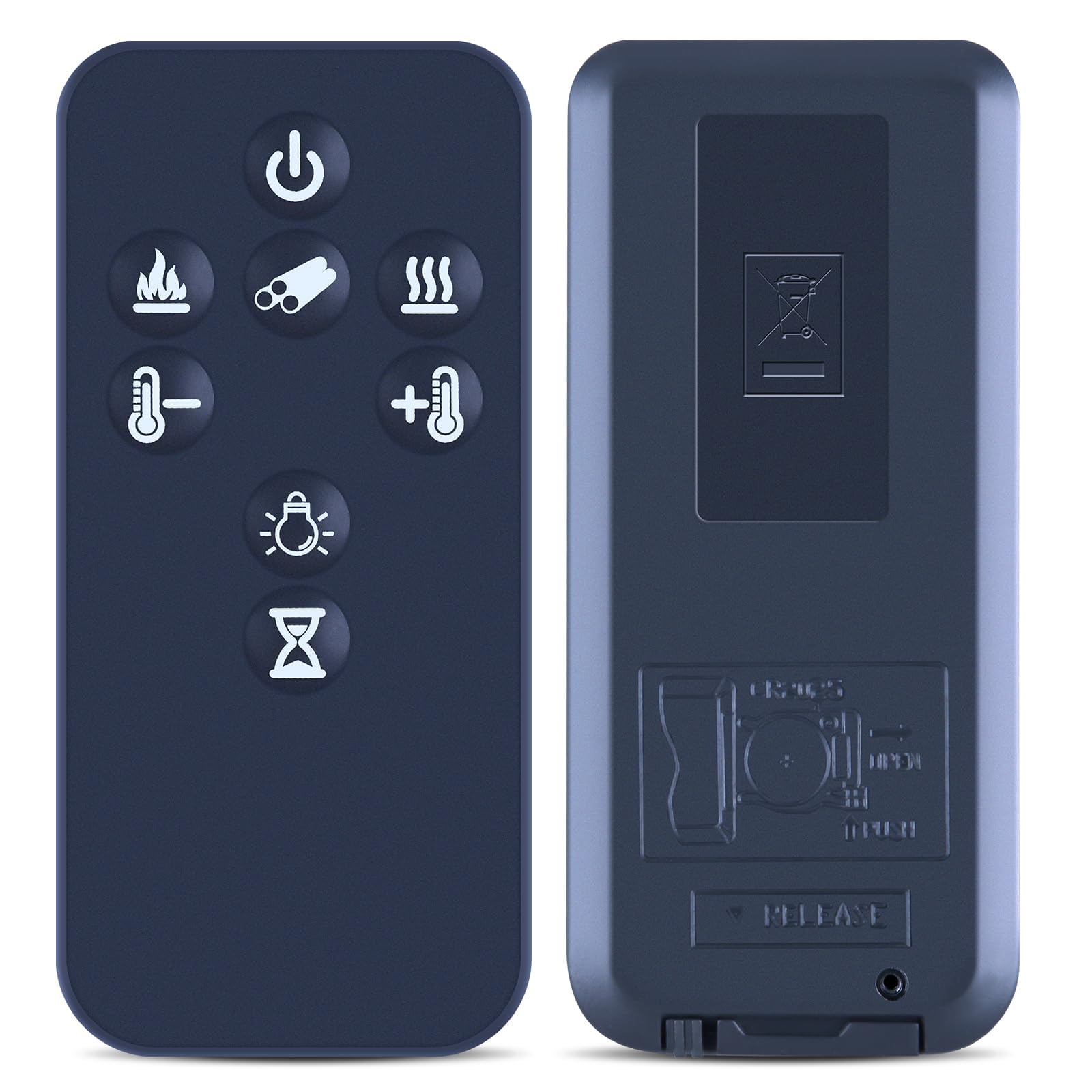 TCNOUMT Replacement for Dimplex fire remote control SP16 E led Electric fire Replace Remote Control SP16UK-E, 8 Buttons