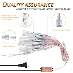 XUNATA LED Meteor Shower Lights, AC 110V Falling