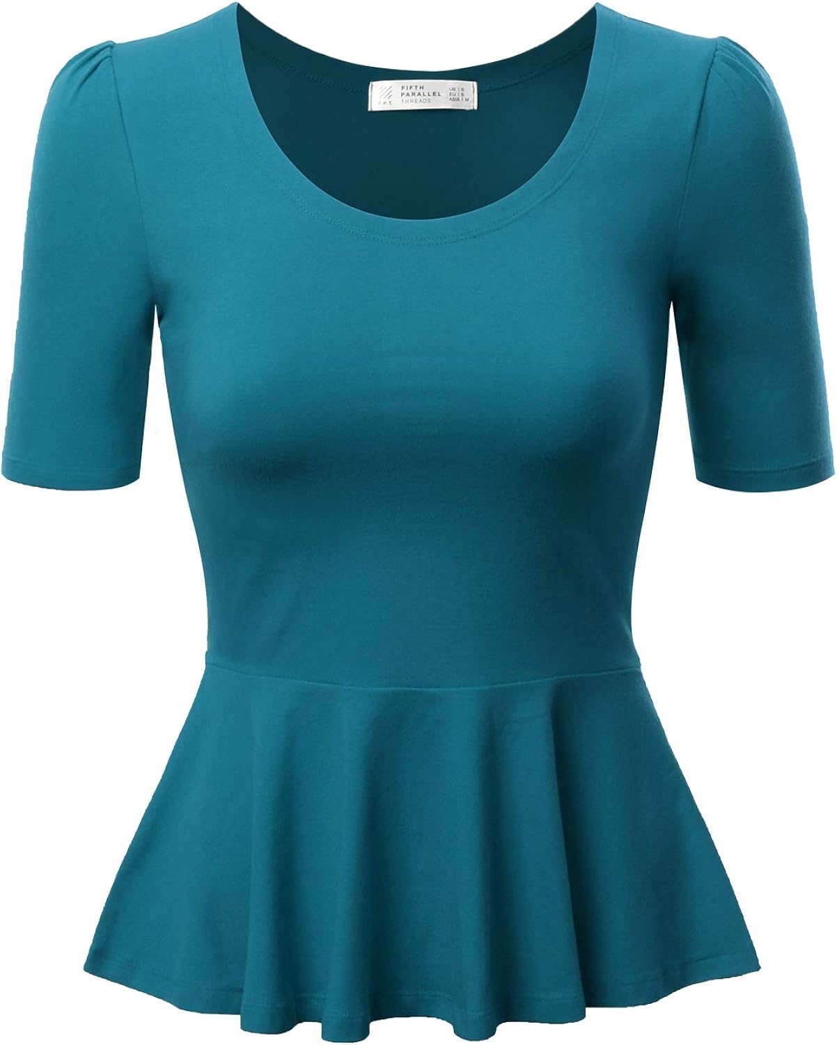 teal peplum top