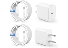 Susnwere Extra Long for iPhone 15 16 Charger 10 Ft with 20w USB C Charger Block,2-Pack 20W Fast Wall Charger for 15/15 Pro/Pr