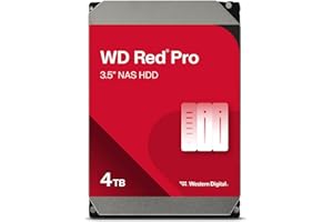 Western Digital 4TB WD Red Pro NAS Internal Hard Drive HDD - 7200 RPM, SATA 6 Gb/s, CMR, 256 MB Cache, 3.5" - WD4003FFBX