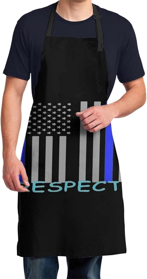 Thin Blue Line American Flag Honor Respect