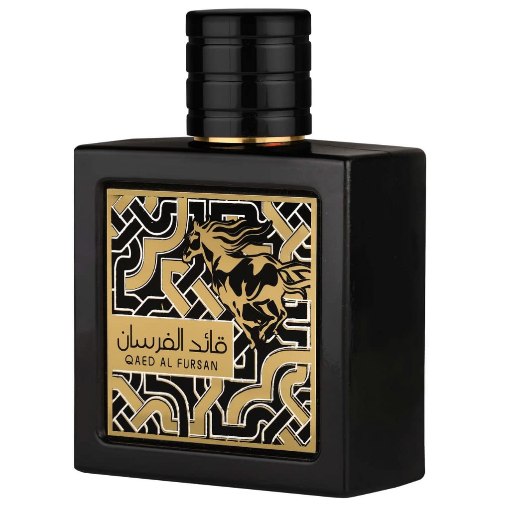 Lattafa Qaed Al Fursan - Oriental, Fruity, Fresh, Amber Wood - Eau de Parfum Long-Lasting Fragrance for Unisex, 3.40 Ounce / 100 ml