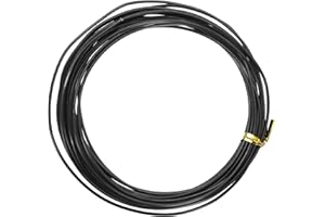 YELARXI Bonsai Training Wire, 1.5mm x 16.4 ft Anodized Aluminum Floral Plant Training Wire Bendable Metal Stems Accessories f