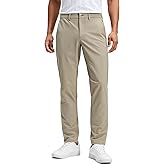 CRZ YOGA Stretch Cotton Chino Pants for Men - 30"/32" Breathable Work Casual Athletic Fit Twill Trousers with Pockets