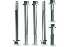 YUBUNT LS Engine Starter Bolts Kit - Long Short LSX LS1 is Compatible with Camaro Corvette Silverado 4.8L 5.3L 6.0L 6.2L GM 1997-2014 LS Series Engine LS1 LS2 LS3 LS6 LQ4 LQ9 L92 L99 L33 LR4. (6Pcs)