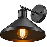 Globe Electric 60000170 1-Light Outdoor Wall Sconce, Matte Black