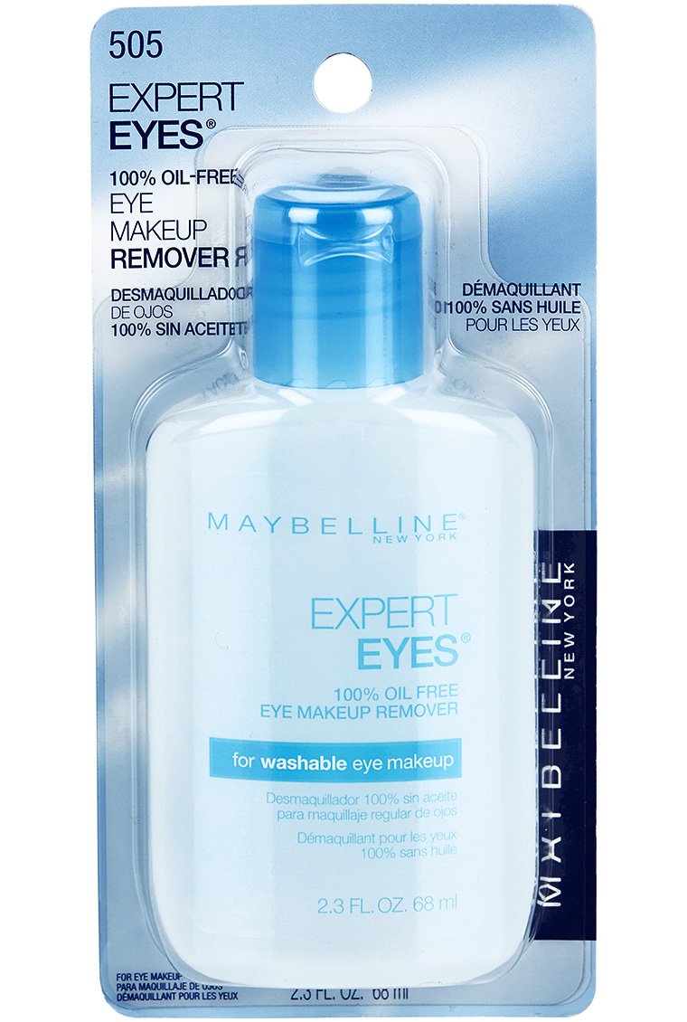 Maybelline Expert Eyes Oil-Free Eye Makeup Remover, For Washable Eye Makeup, 2.3 fl. oz.: Health & Personal Care