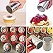 FairTree Coffee Shaker Fine Mesh Flour Coffee Duster Stainless Steel + 16pcs Barista Coffee Stencils Cappuccino Latte Art