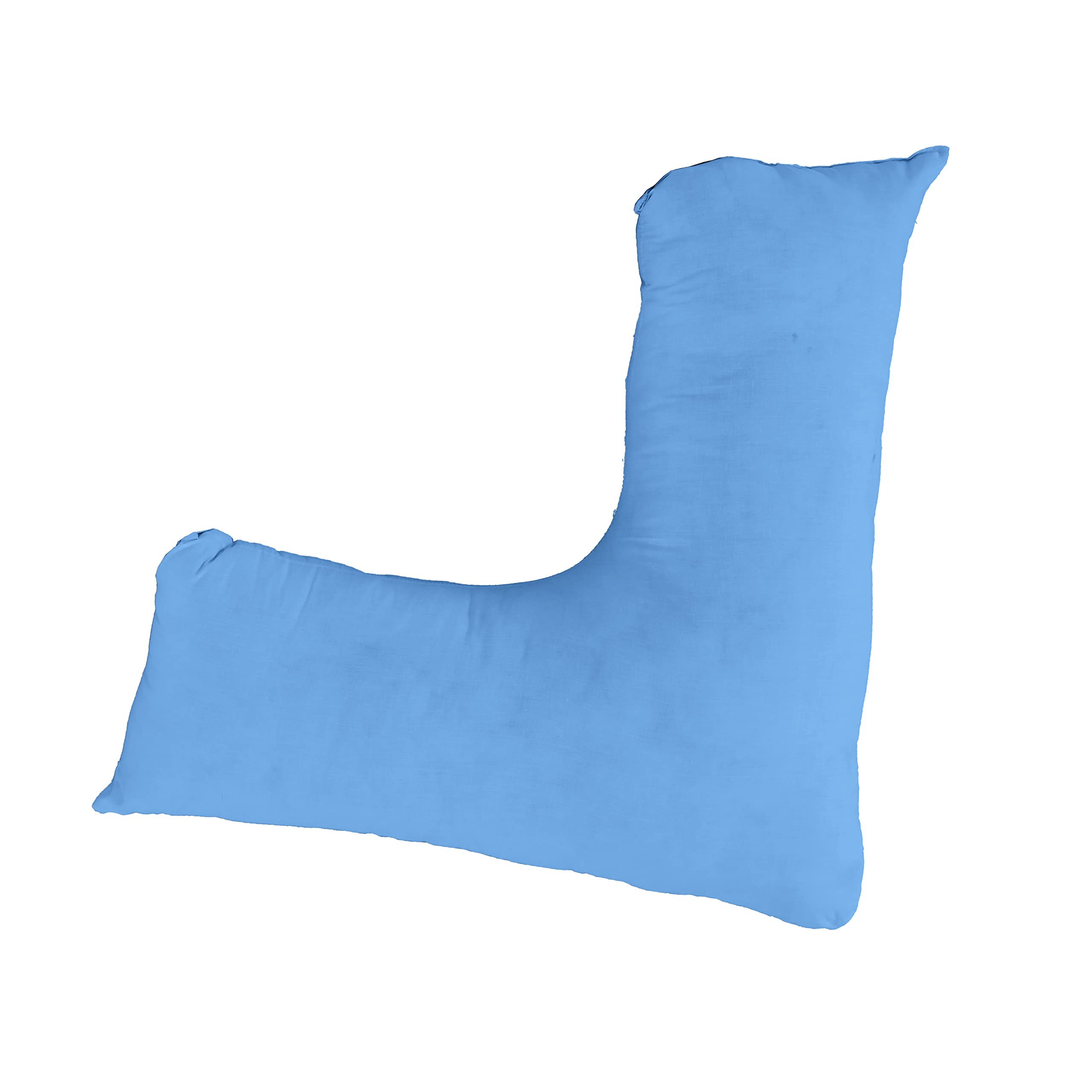 Sleep&Snuggle V Shaped Pillow Case Cover- Orthopaedic Nursing Maternity Pillow Case - Neck support for comfort and Soft Pillowcase (Sky Blue)