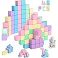Magnetic Blocks, Building Blocks for Toddlers Age 3-5 Magnet Cubes Toys STEM Preschool Education Montessori Autism Toys 4-8 Christmas Birthday Gifts for Kids Ages 3 4 5 6 7+ Year Old Boys Girls 45PCS