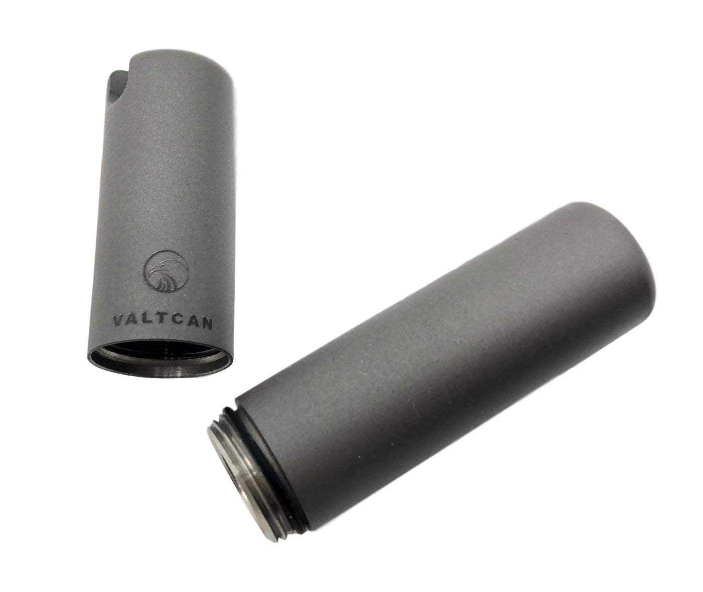 TOOTHPICK HOLDER Titanium Pill Canister Keychain VALTCAN Pocket Design