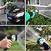 GikPal Premium Garden Hose Nozzle - Rugged Heavy Duty Full Metal Hand Sprayer Watering Nozzle with 9 Adjustable Watering Patterns Metal No-Squeeze Sprayer for Home, Lawn Care Gardening and Car Wash