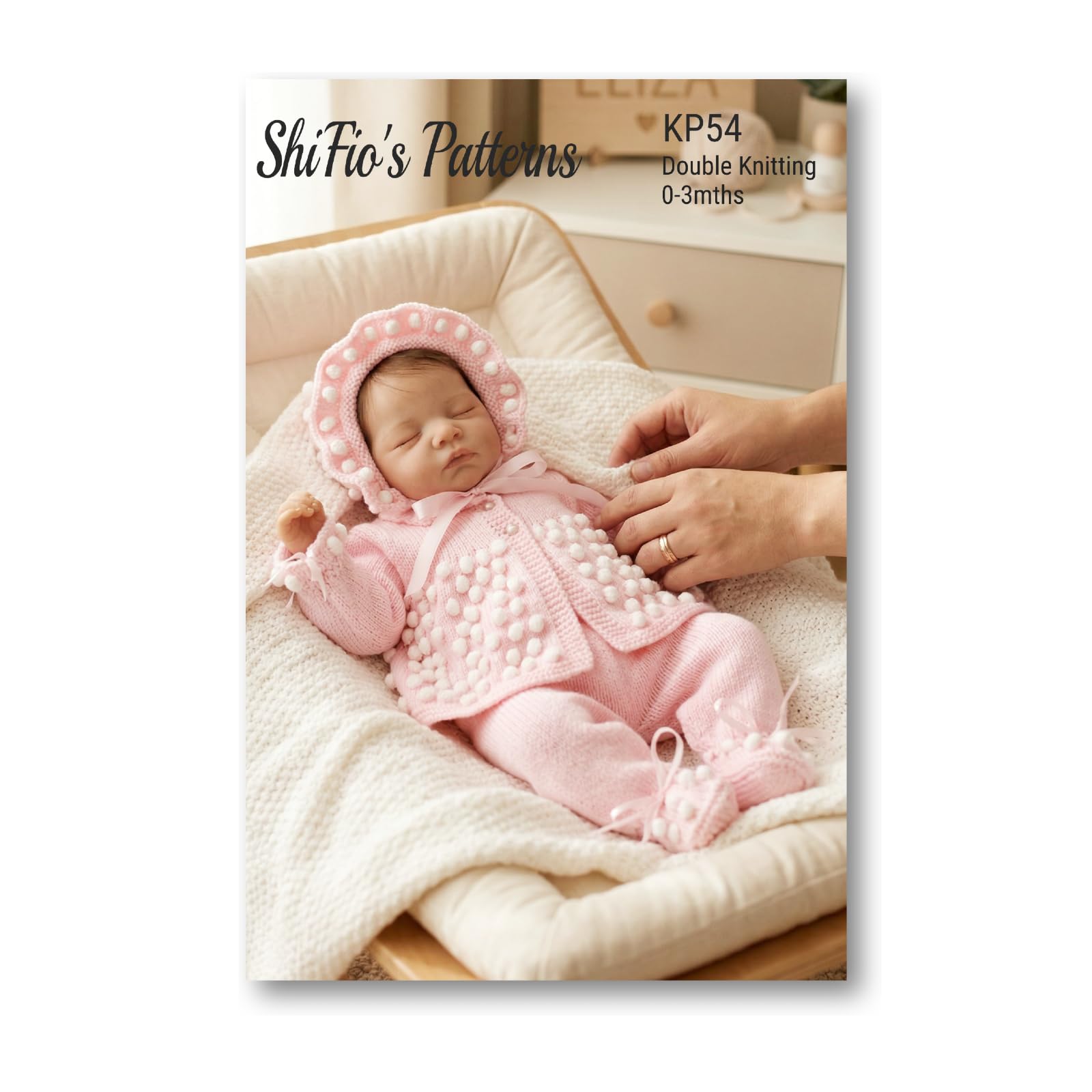 Knitting Pattern for Baby Jacket, Bonnet, Booties and Trousers, Baby Knitting Pattern, 0 to 3 Months, Double Knitting, KP54