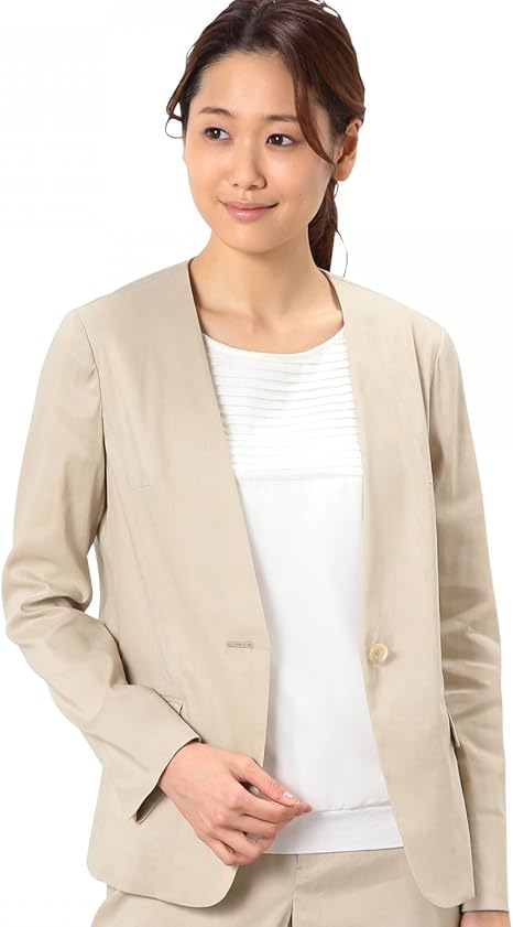 Amazon ユナイテッドアローズ グリーンレーベル リラクシング United Arrows Green Label Relaxing Cr L N Pu N ラペル 1b ジャケット P Beige 23 40 コート ジャケット 通販