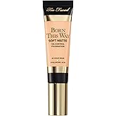 Too Faced Born This Way Soft Matte Foundation | Hydrating, Blurring, Waterproof, All-Day Oil Control Foundation that Helps Smooth Skin’s Appearance, 1 Fl Oz