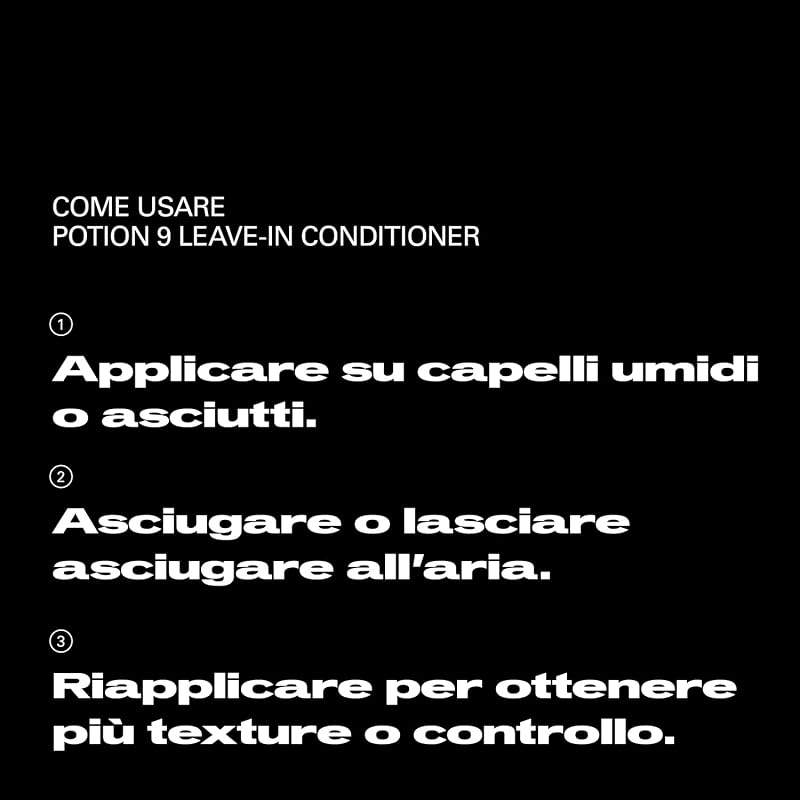 Sebastian Professional Potion 9 Leave-In Conditioner & Styling Cream – Crema nutriente leave-in per capelli morbidi, idratati e luminosi con tenuta flessibile, 500ml