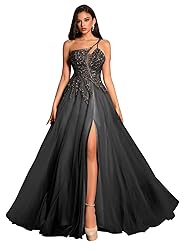 Spaghetti Straps Tulle Prom Dresses for Women