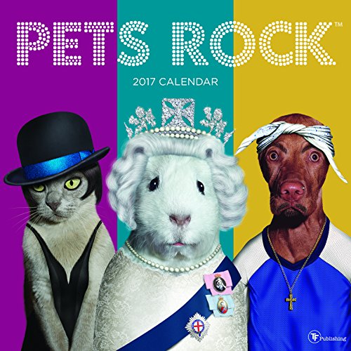 2017 Pets Rock Wall Calendar by 