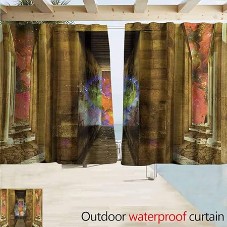 Amazon Com Blackout Curtain Egypt Unusual Mystical Icon Inside