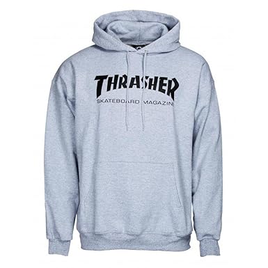 felpa thrasher scritta blu