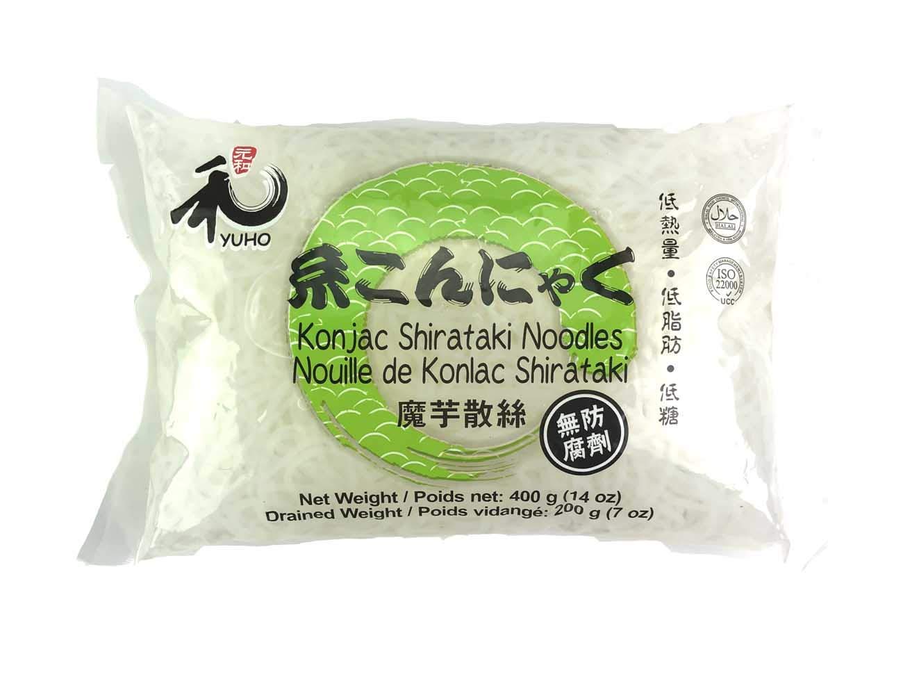 YUHO Konjac Shirataki Noodles Halal Gluten Free Zero Carbs Shirataki
